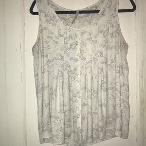 Cream Fox Print Blouse